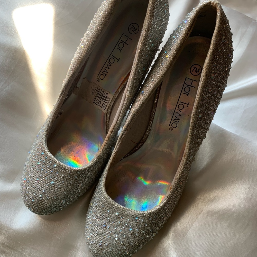 sparkly heels